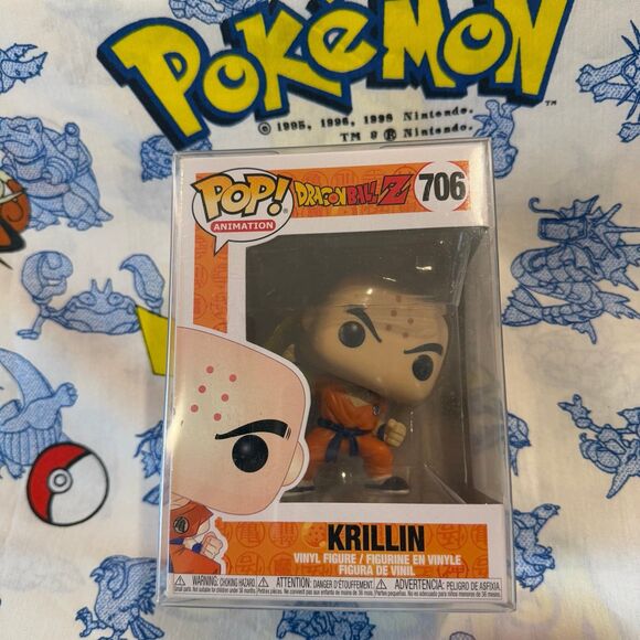 Funko Pop! Dragon Ball Z Krillin with Destructo Disc #706 - Picture 1 of 6